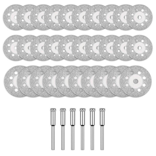 JENAKI 30pc Diamond Cutting Wheels For Rotary Tool