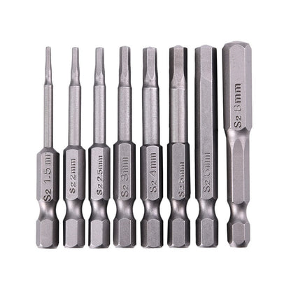 JENAKI 8pc Metric Hex Head Bit Set