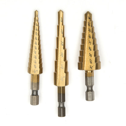 JENAKI 3pc Step Drill Bit Set