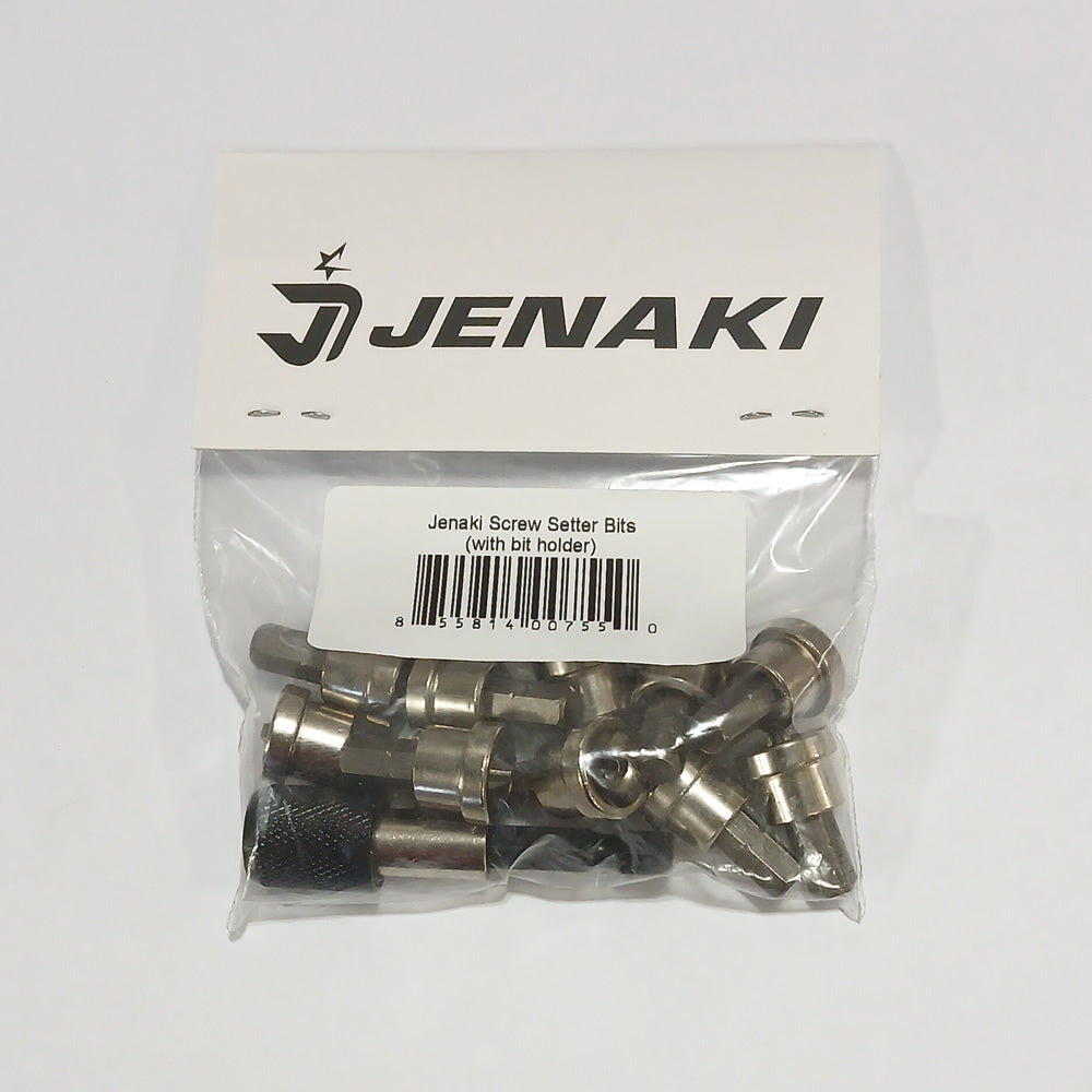 JENAKI 10pc Screw Setter Bits With Hex Shank Bit Holder